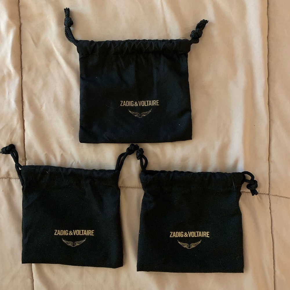 NEW Set of 3 Zadig & Voltaire XS Dust Bags